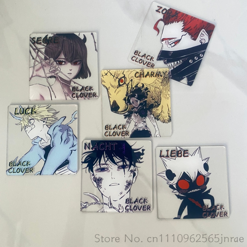 Coffee X - Black Clover Anime Kreative Acryl-Untersetzer Asta