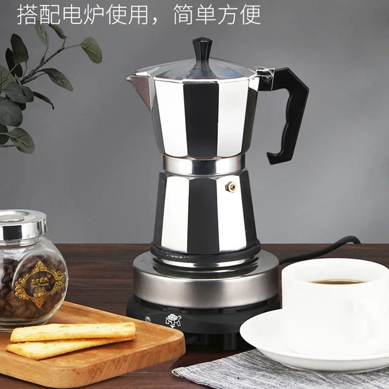 Coffee Equipment Wdt - Aluminium-Moka-Kanne Geeignet für Elektroherd Kaffeemaschine Espresso-Tropffilter