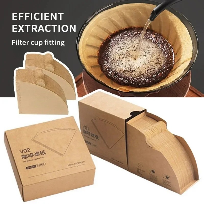 Coffee Equipment Espresso - Holzfaser 02 Konusfilter für 2-4 Tassen
